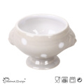 1000ml Ceramic Lion Header Grey Color Dots Design Mug